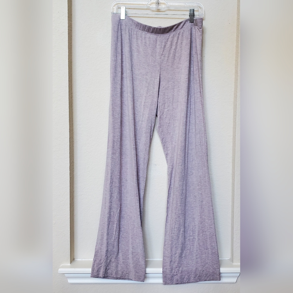 Hanro Light Heather Taupe Wide Leg Lounge Pants.  Size Medium